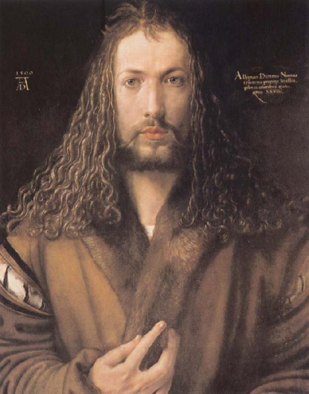 Albrecht Durer Self-protrait in a Fur-Collared Robe China oil painting art